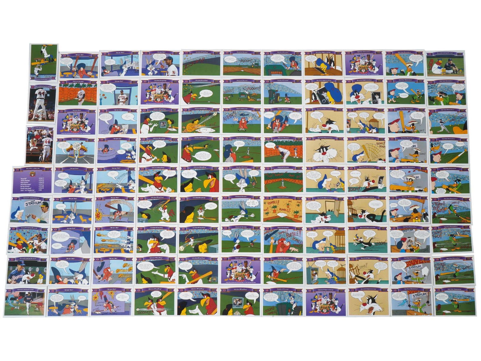 VINTAGE 1990 UPPER DECK COMIC BALL BASEBALL CARDS (1 of 20)