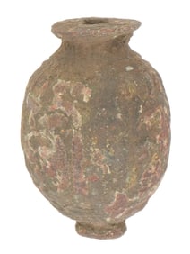 SMALL ANCIENT ROMAN MANNER AMPHORA SHAPED VASE