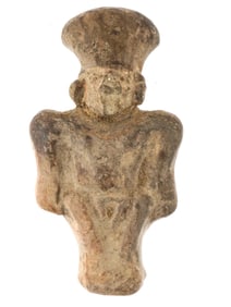 ANCIENT PRE COLUMBIAN TERRACOTTA HUMAN FIGURE