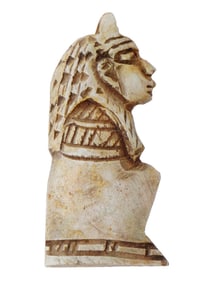 ANCIENT EGYPTIAN CARVED LIMESTONE QUEEN PENDANT