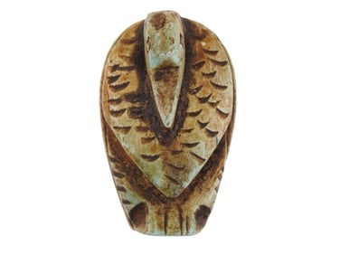 ANCIENT EGYPTIAN LIMESTONE BIRD SEAL BEAD