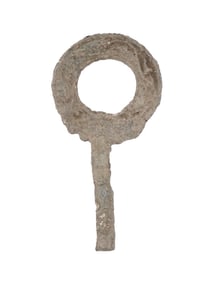 ANCIENT ROMAN LEAD BURIAL MIRROR FOR WOMAN