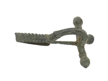 ANCIENT ROMAN BRONZE FIBULA BROOCH FOR FASTENING