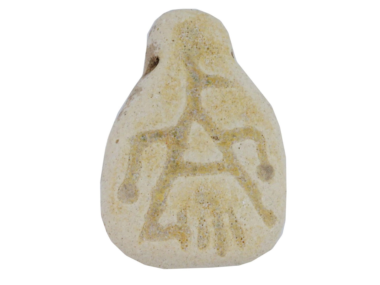 ANCIENT SUMERIAN CARVED LIMESTONE AMULET PENDANT (1 of 6)