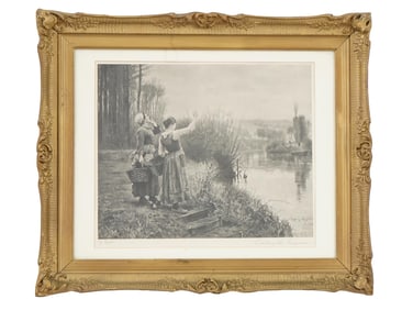 AMERICAN LITHOGRAPH AFTER DANIEL RIDGWAY KNIGHT