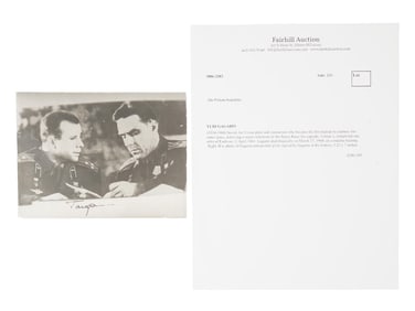 1960S SOVIET PHOTO WITH AUTOGRAPH BY YURI GAGARIN