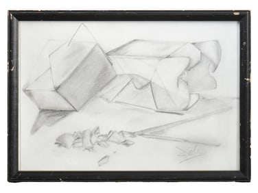 AFTER SALVADOR DALI SURREALIST GRAPHITE DRAWING
