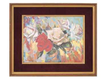 MASAYA CHIBA JAPANESE STILL LIFE OIL PAINTING