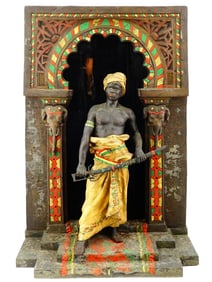 LOUIS HOTTOT STYLE ARABIC MAN CAST METAL FIGURE