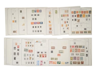 COLLECTION OF RUSSIAN CIVIL WAR AND 1920S REPUBLICS STAMPS