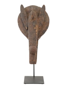 WEST AFRICAN DAN IVORY COAST CARVED WOOD FACE MASK