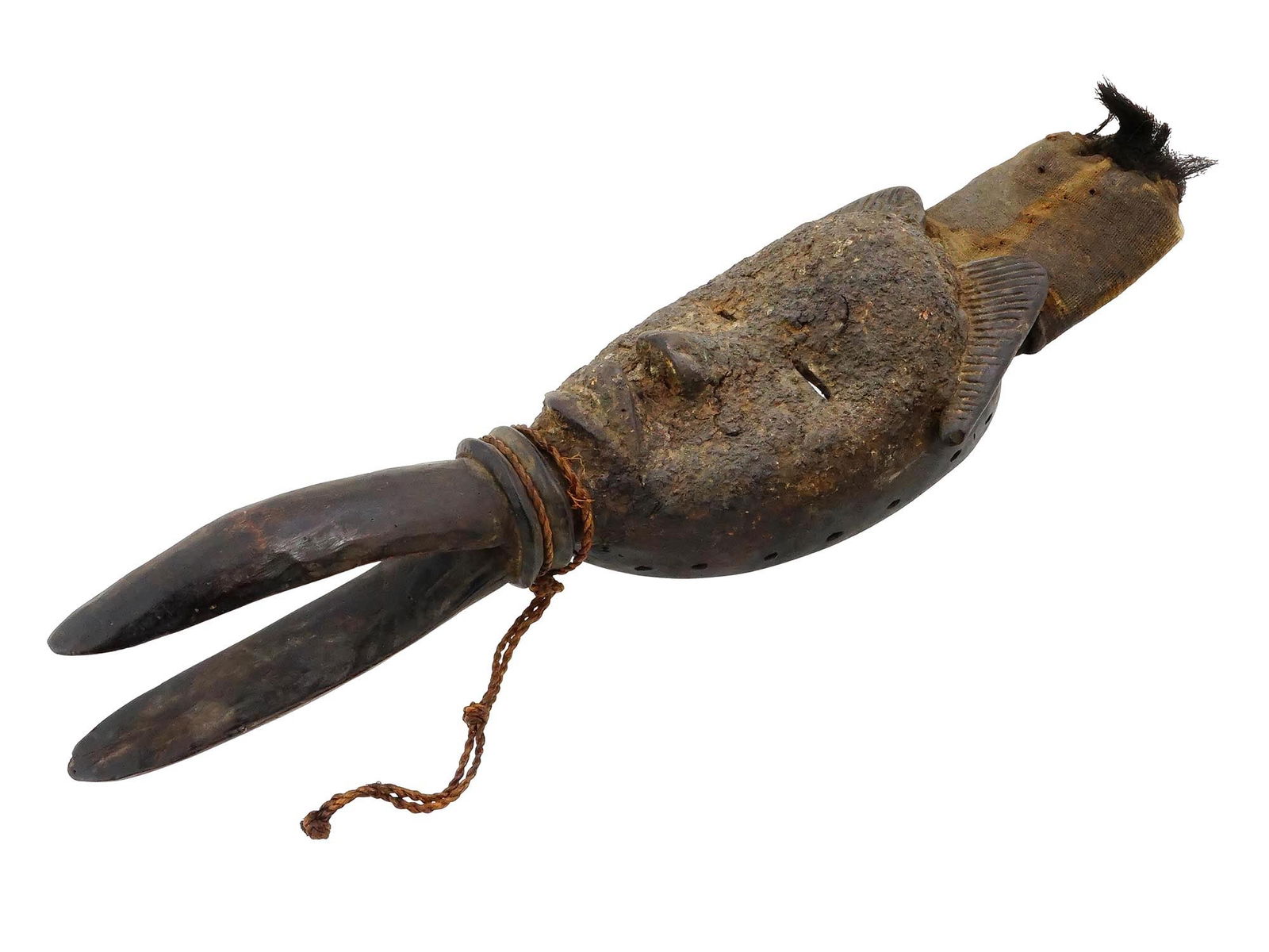 WEST AFRICA, IVORY COAST CARVED WOOD MASK (1 of 8)