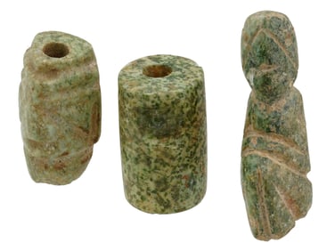 ANCIENT PRE COLUMBIAN MESOAMERICAN JADE ARTIFACTS