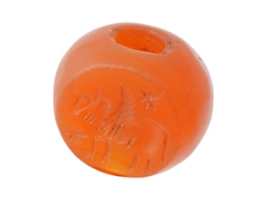 ANCIENT PERSIAN SASSANIAN CARNELIAN SEAL BEAD