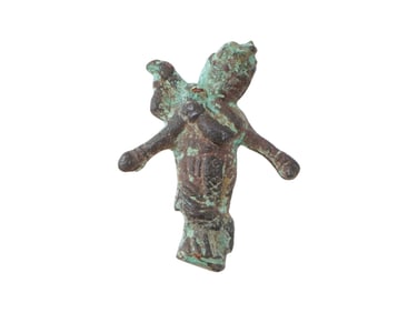 ANCIENT MESOPOTAMIAN BRONZE FIGURINE OF GODDESS