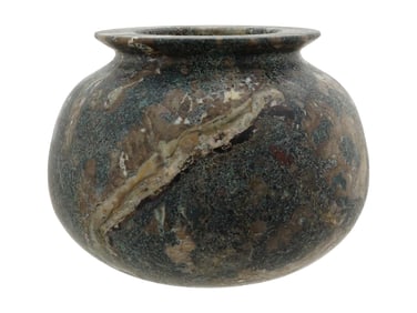 ANCIENT EGYPTIAN CARVED GARNET STONE VASE