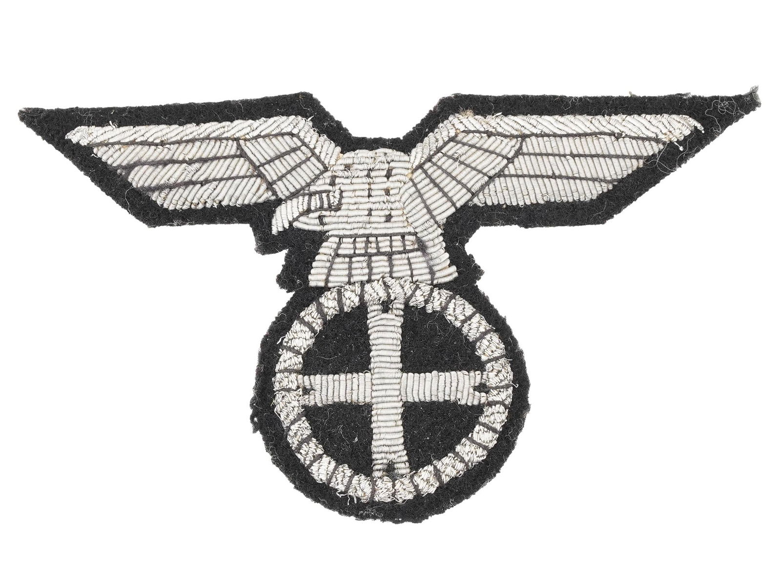 WWII NORWEGIAN WAFFEN SS OFFICERS SLEEVE EAGLE PATCH
