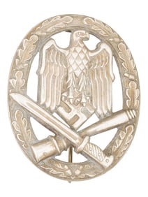 WWII NAZI GERMAN THIRD REICH GENERAL ASSAULT BADGE