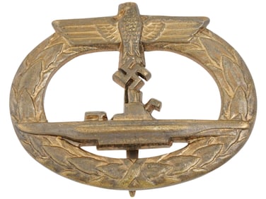 WWII NAZI GERMAN MODEL KRIEGSMARINE U BOAT BADGE
