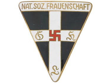 WWII NAZI GERMAN N. S. FRAUNSCHAFT GOLD GRADE PIN BADGE
