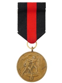 PRE WWII GERMAN 1938 COMMEMORATIVE SUDETENLAND MEDAL