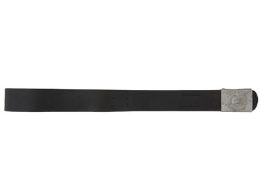 NAZI GERMAN WWII TYPE WAFFEN SS LEATHER BELT W BUCKLE