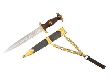 WWII NAZI GERMAN NSKK PACK AND SOHNE SOLINGEN DAGGER