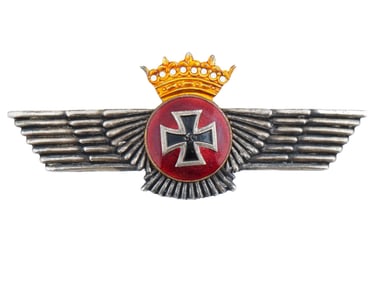 WWII SPANISH AIR FORCE BLUE DIVISION MEDICAL BADGE