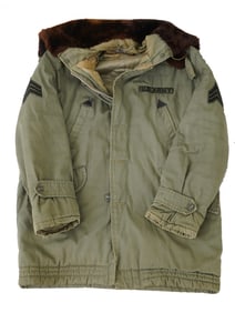 US ARMY MILITARY FIELD PARKA JACKET OF AUDREY MURPHY