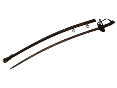 19TH CENTURY MODEL LIGHT CAVALRY SABER W SCABBARD