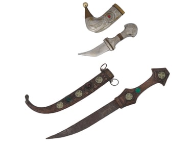 LOT OF TWO MIDDLE EASTERN DAGGERS
