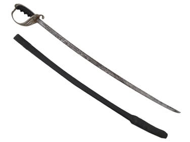 AMERICAN SABER SWORD WITH FLORAL PATTERN