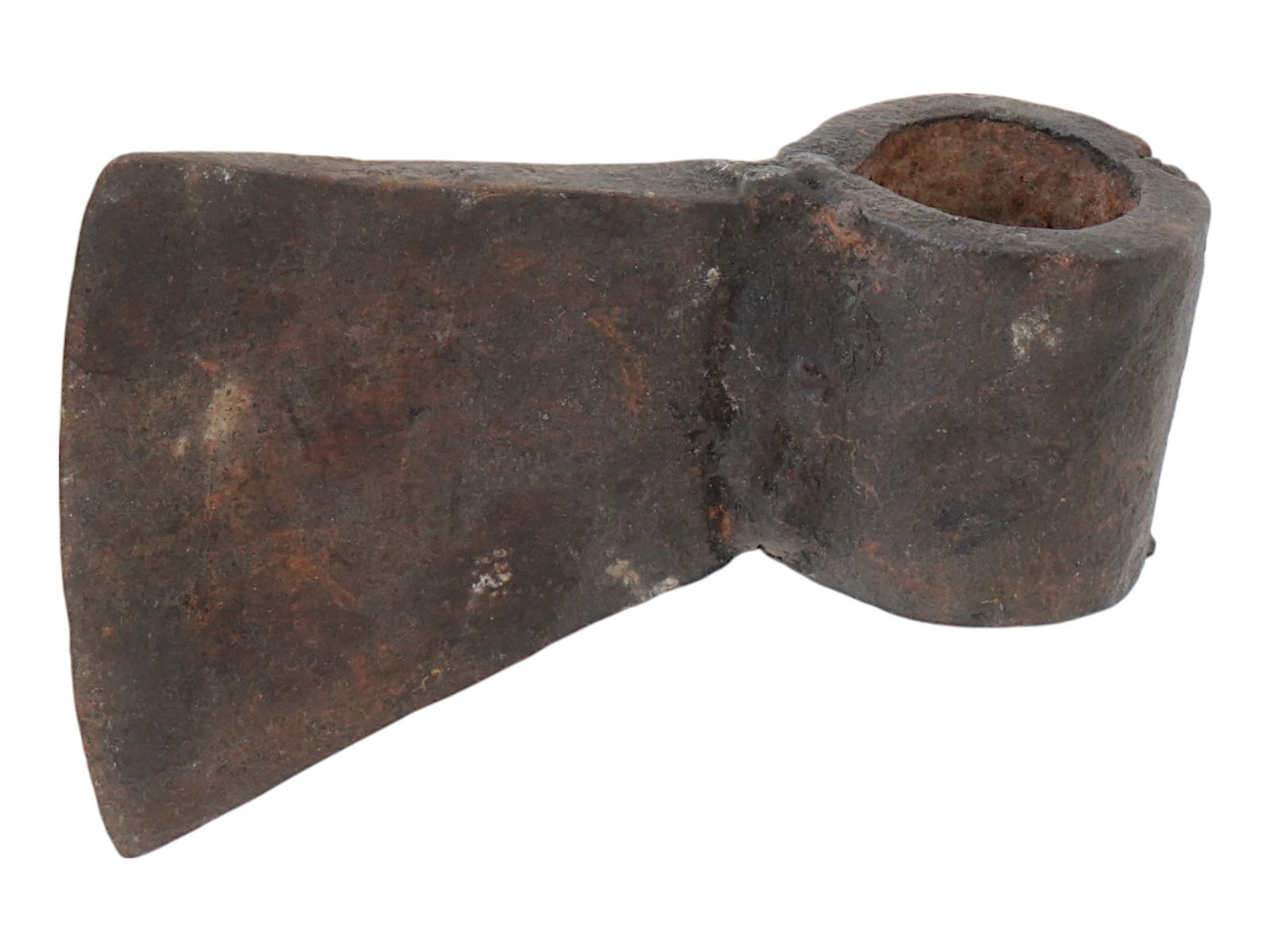 ANTIQUE MEDIEVAL HAND FORGED IRON AXE W WIDE BLADE (1 of 3)