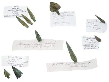 ANCIENT CELTIC GREEK PERSIAN MACEDONIAN ARROWHEADS