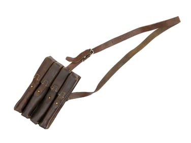 A RARE YUGOSLAVIAN SUBMACHINE GUN AMMO POUCH