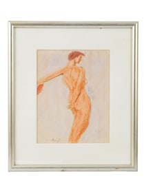 AMERICAN MIXED MEDIA PAINTING BY MILTON AVERY