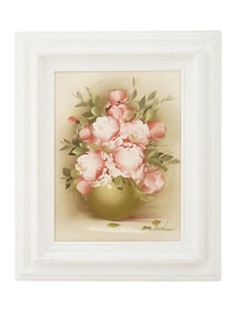VINTAGE OIL ON CANVAS STILL LIFE PAINTING