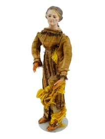 ANTIQUE 18TH C ITALIAN NEAPOLITAN CRECHE FIGURE DOLL