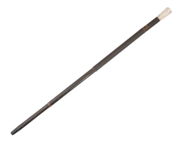 ANTIQUE STRELING SILVER HANDLE WALKING CANE W UMBRELLA