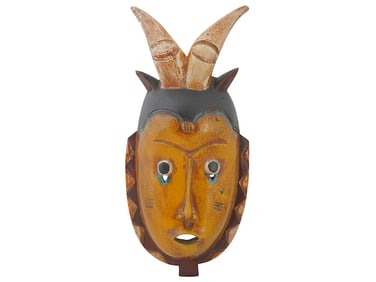 AFRICAN IVORY COAST HAND CARVED WOOD MASK