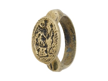 ANCIENT ROMAN BRONZE SIGNET RING 200 AD
