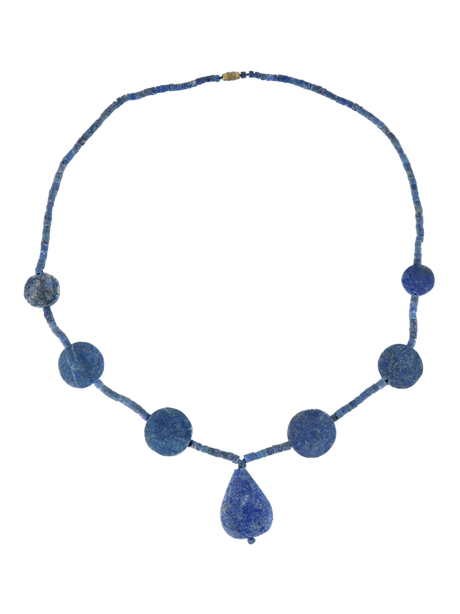 ANCIENT SUMERIAN NECKLACE OF LAPIS LAZULI BEADS (1 of 4)