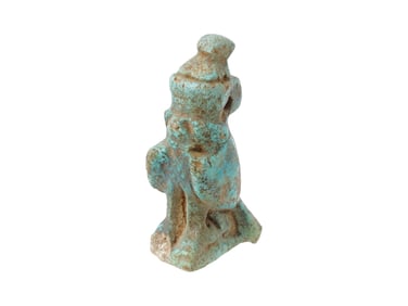 ANCIENT EGYPTIAN HORUS FAIENCE AMULET PENDANT
