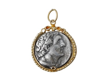 ANCIENT GREEK PTOLEMY I TETRADRACHM SILVER COIN