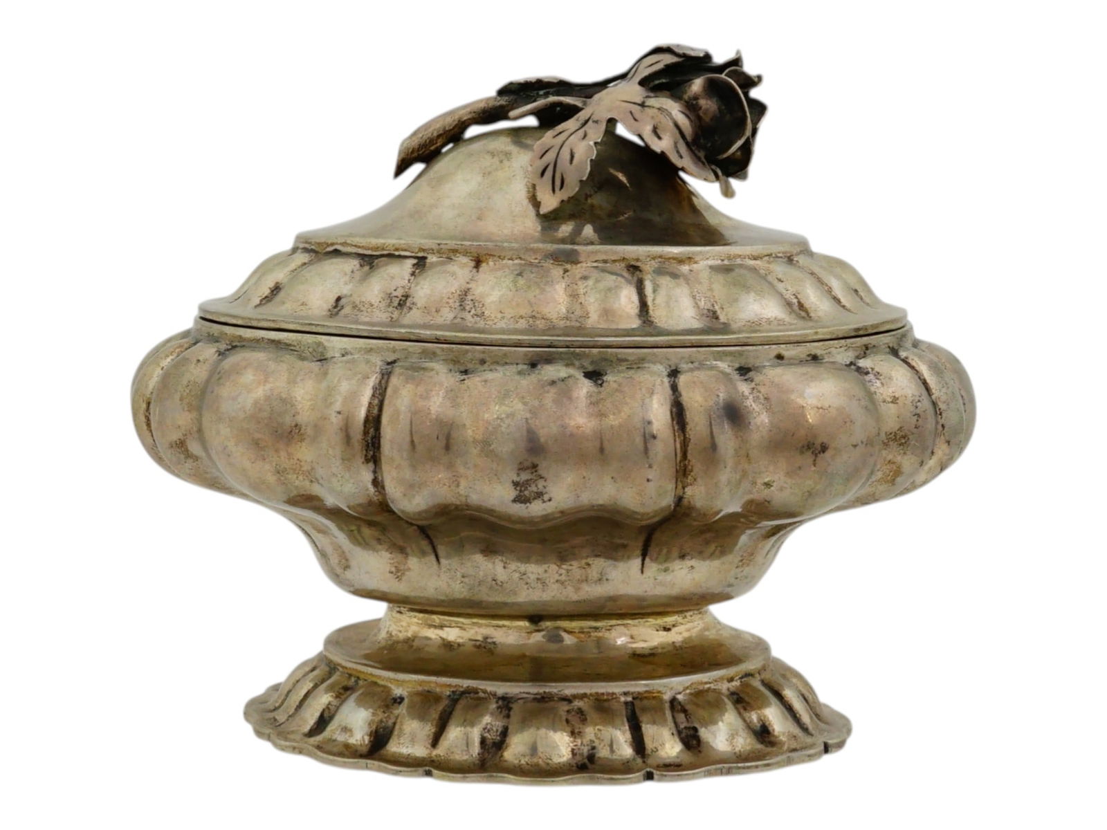 ANTIQUE JUDAICA EUROPEAN CEREMONIAL SILVER ETROG BOX (1 of 10)