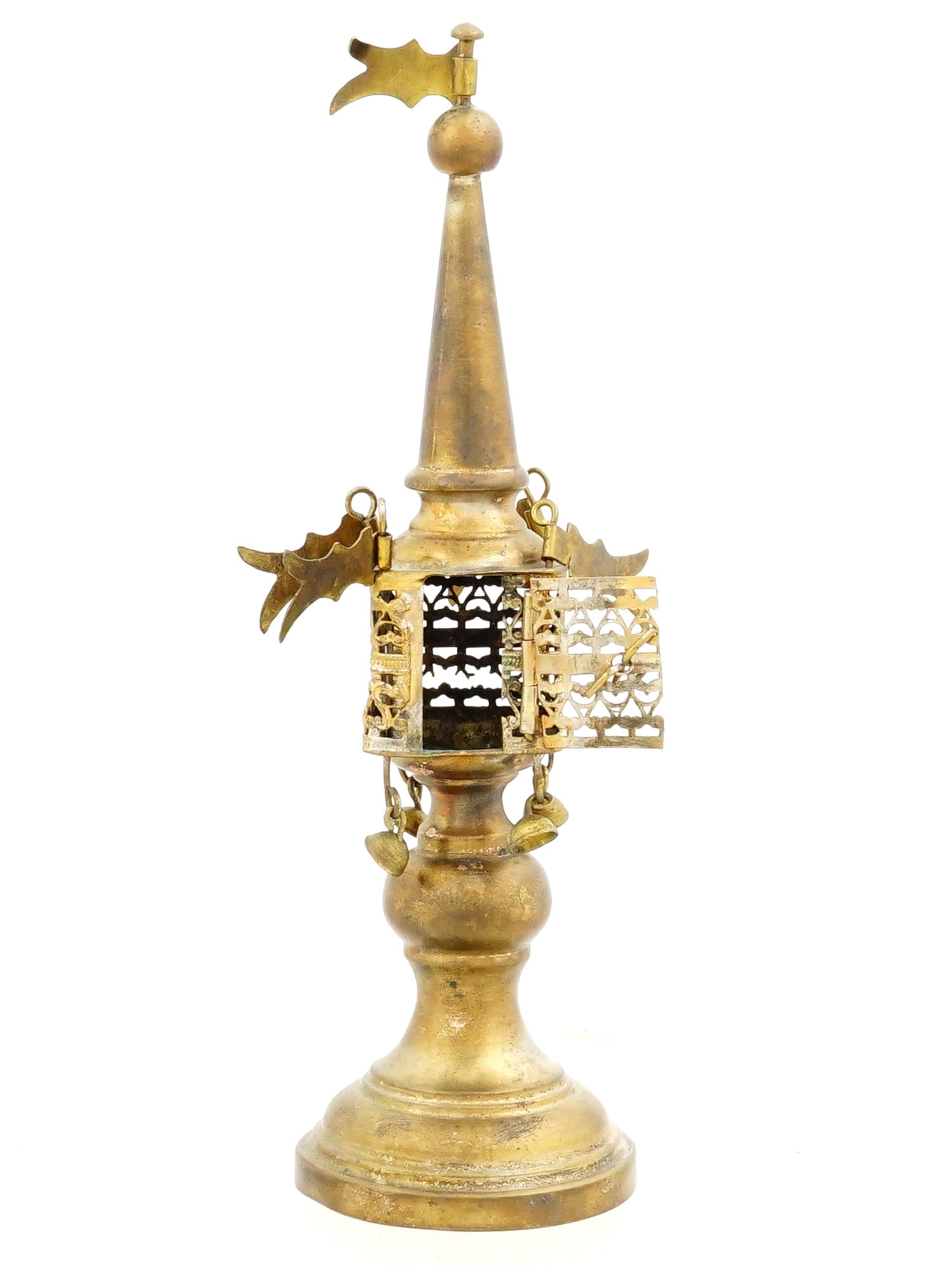 JUDAICA BESAMIM BRONZE SPICE TOWER BOX (1 of 7)