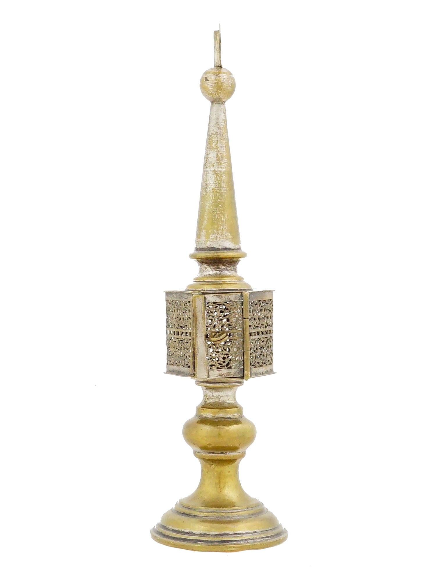 VINTAGE JUDAICA BRONZE SPICE TOWER BESAMIM BOX (1 of 8)