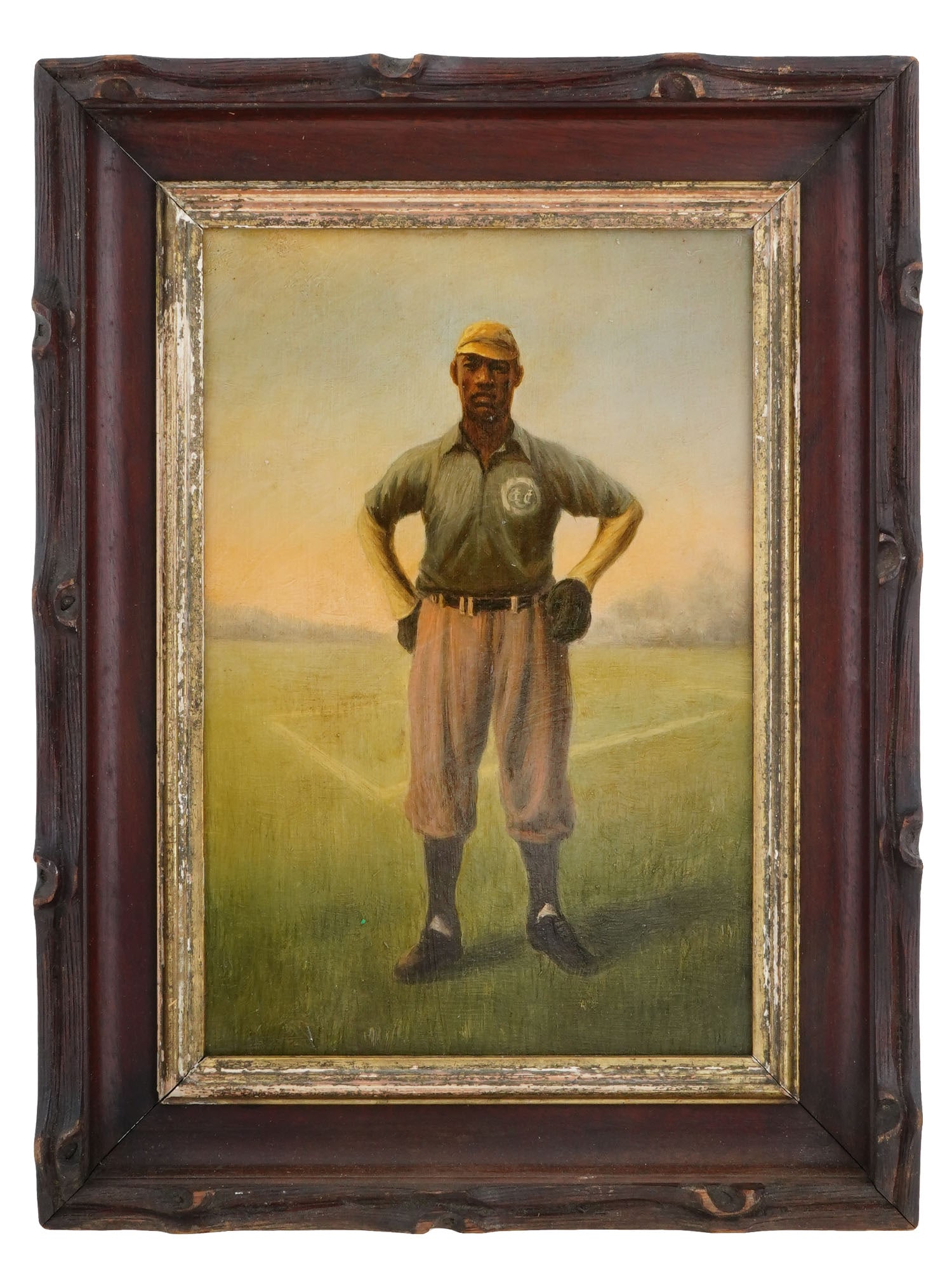 TOPEKA JACK JOHNSON BASEMAN PORTRAIT OIL PAINTING (1 of 4)