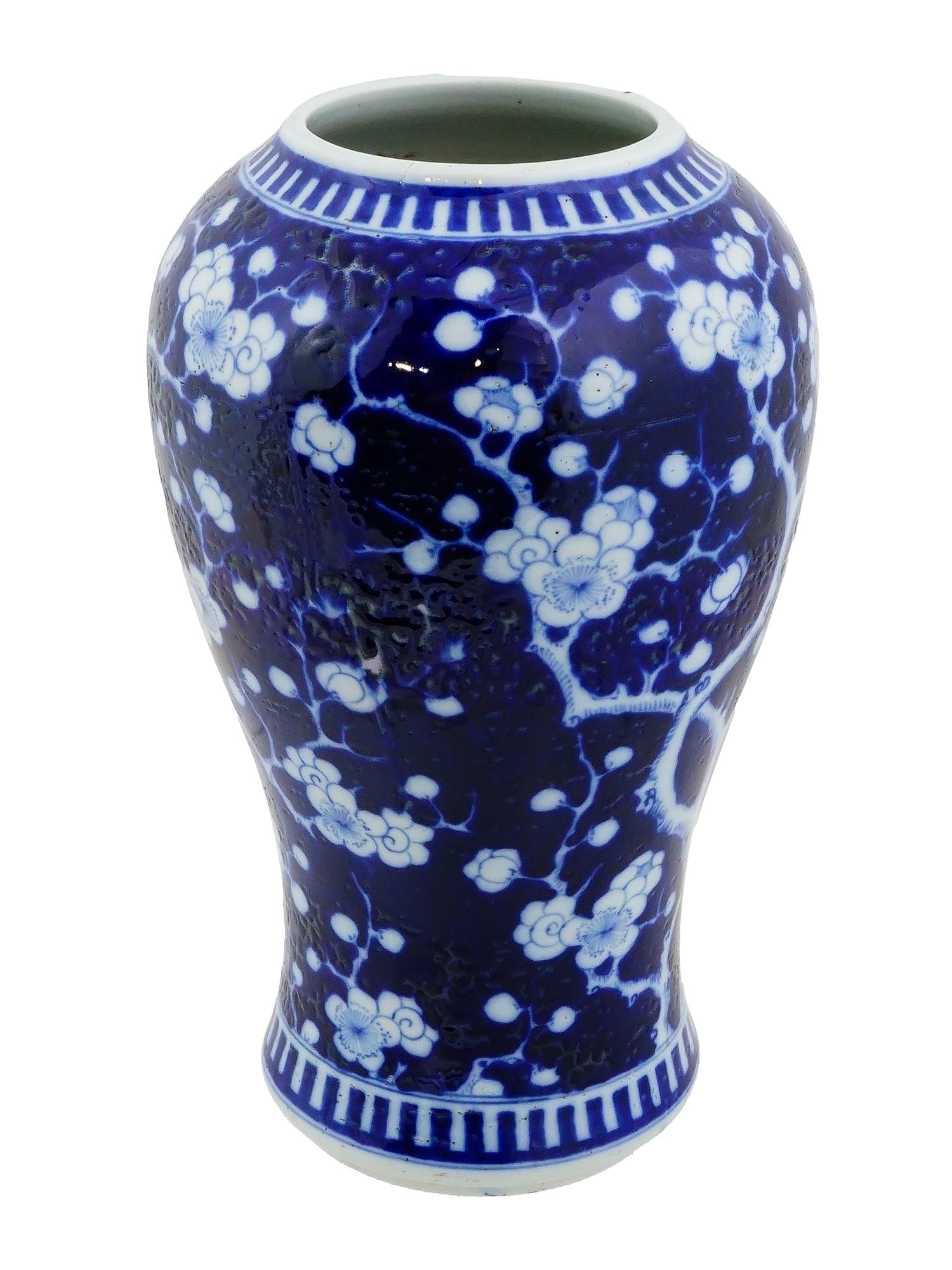 ANTIQUE CHINESE PLUM BLOSSOM AND ICE CERAMIC VASE (1 of 7)