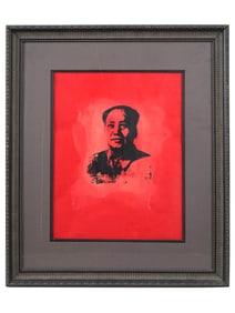 AFTER ANDY WARHOL AMERICAN SCREEN PRINT OF MAO ZEDONG